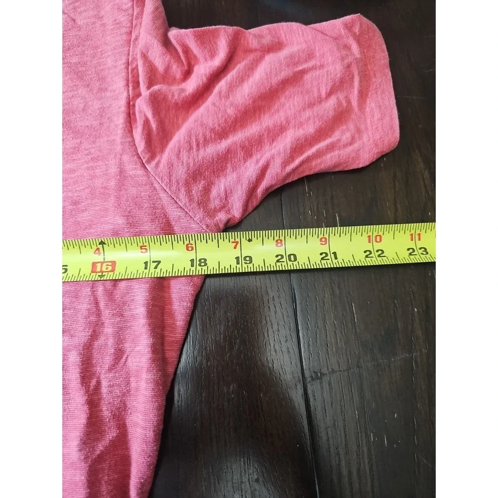 L.L. Bean Size S Wrap Rose Crimson Pink Flare‎ Dress Women's Stylish Modern